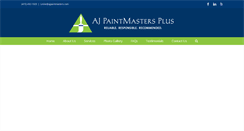 Desktop Screenshot of ajpaintmasters.com