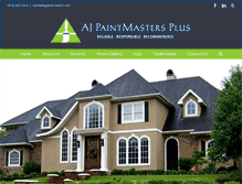 Tablet Screenshot of ajpaintmasters.com